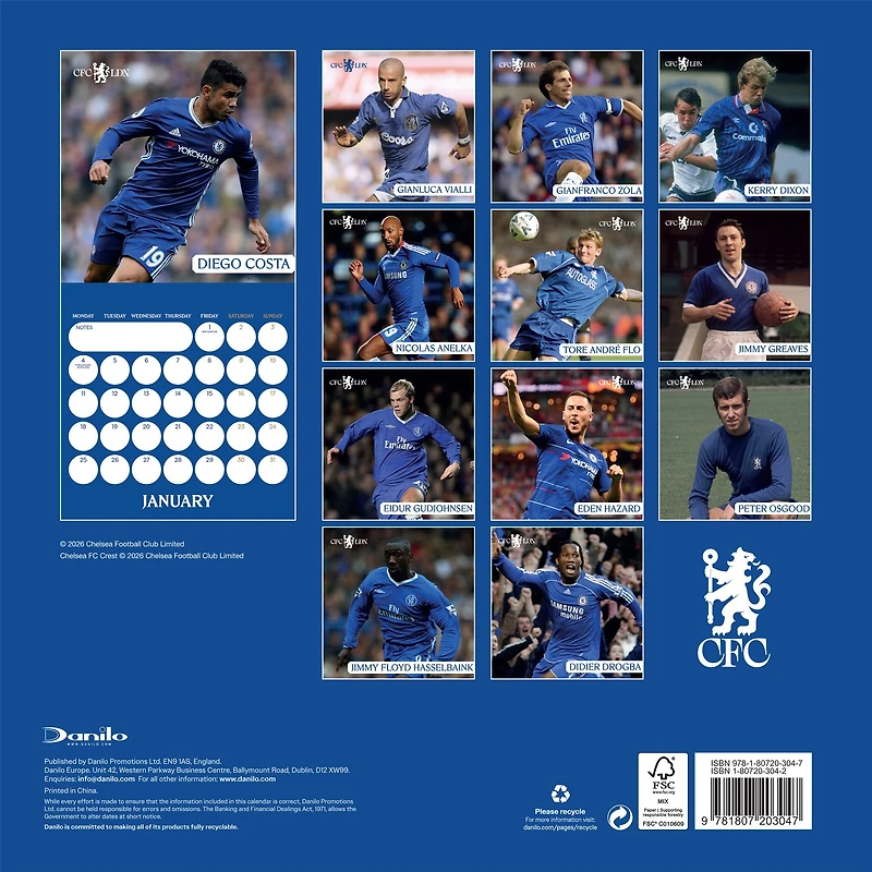 Chelsea 2027 Wall Calendar