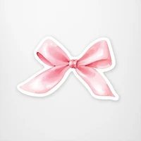 Pink Bow Vinyl Sticker