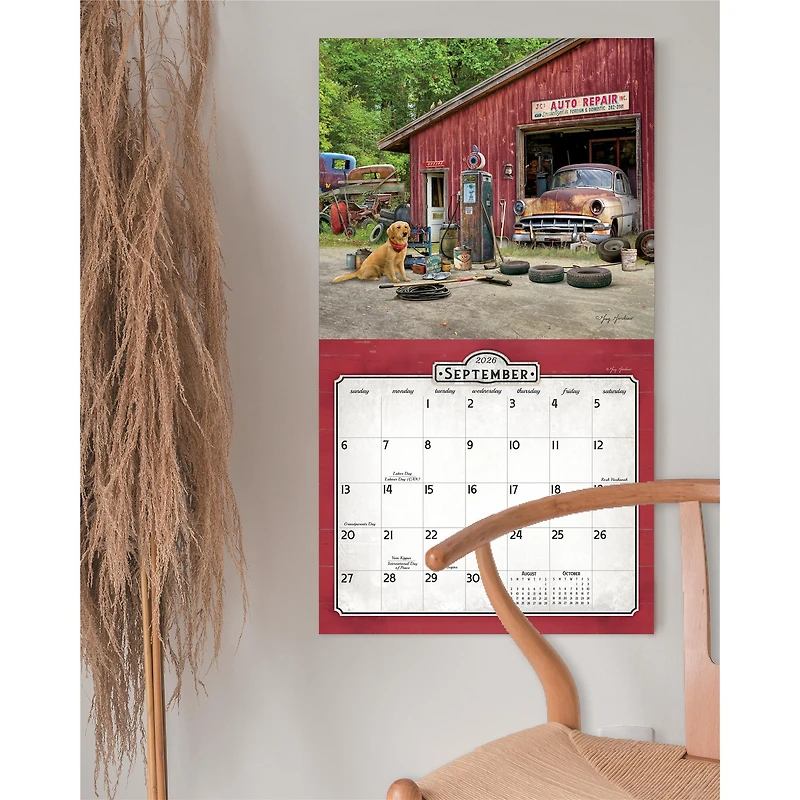 Nostalgic Main Street 2026 Deluxe Wall Calendar - Online Only