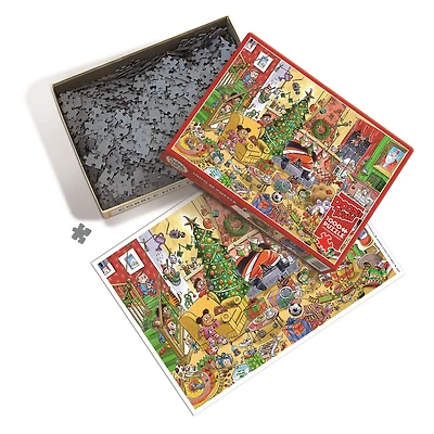 Catching Santa Doodletown 1000 Piece Puzzle