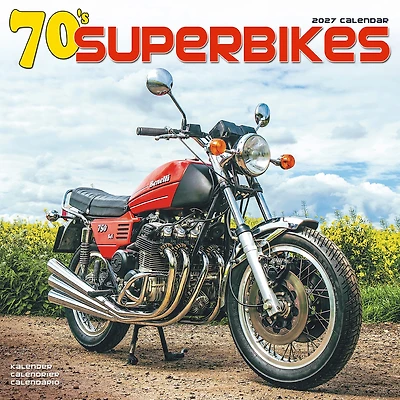 70s Superbikes 2027 Wall Calendar - Online Only