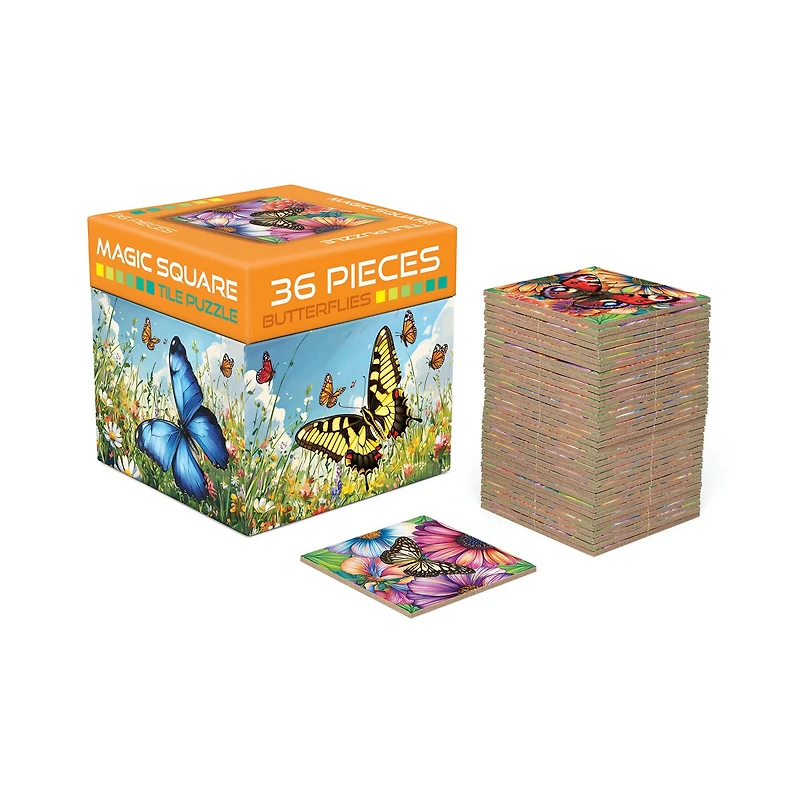 Butterflies Magic Square 36 Piece Puzzle - Online Only