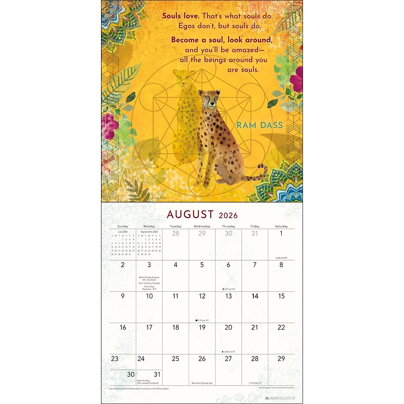 Be Here Now 2026 Wall Calendar - Online Only