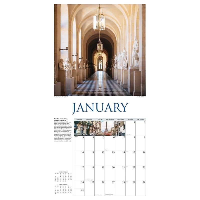 A Walk in Paris 2027 Wall Calendar - Online Only