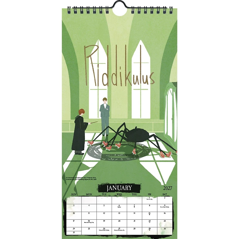 Harry Potter Mini Poster 2027 Slim Calendar - Online Only