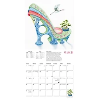The Art Of The Shoe By Sally King Design 2026 Mini Calendar - Online Only