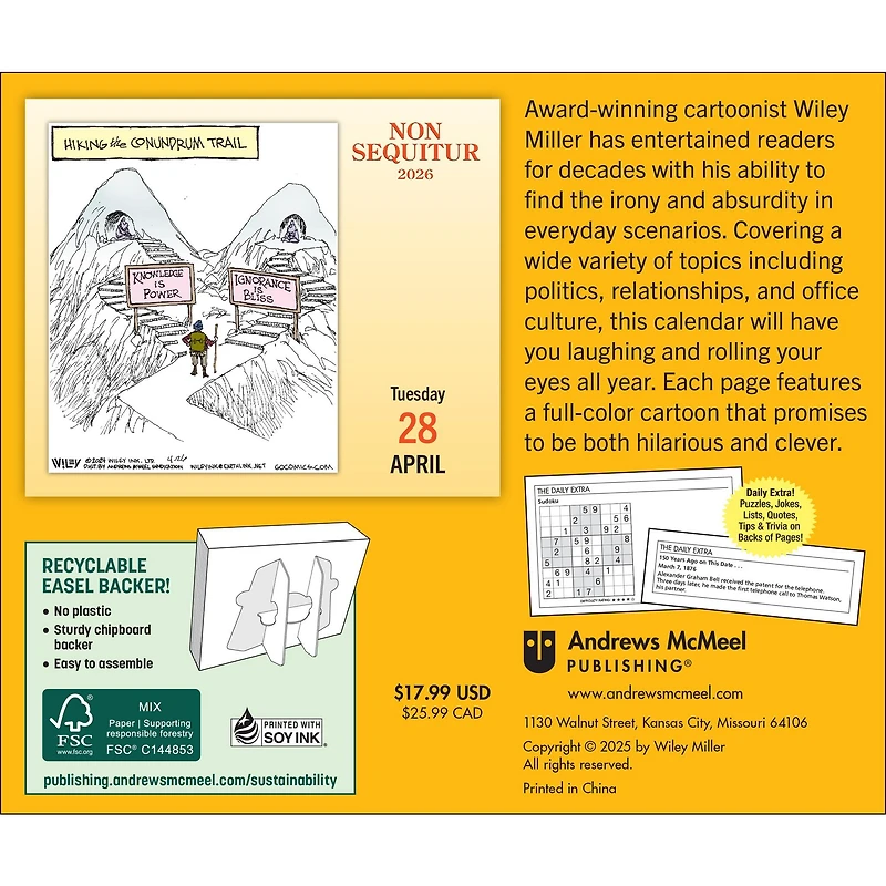 Non Sequitur 2026 Box Calendar