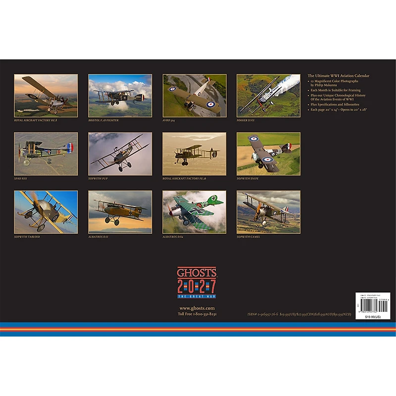Ghosts of the Great War 2027 Wall Calendar
