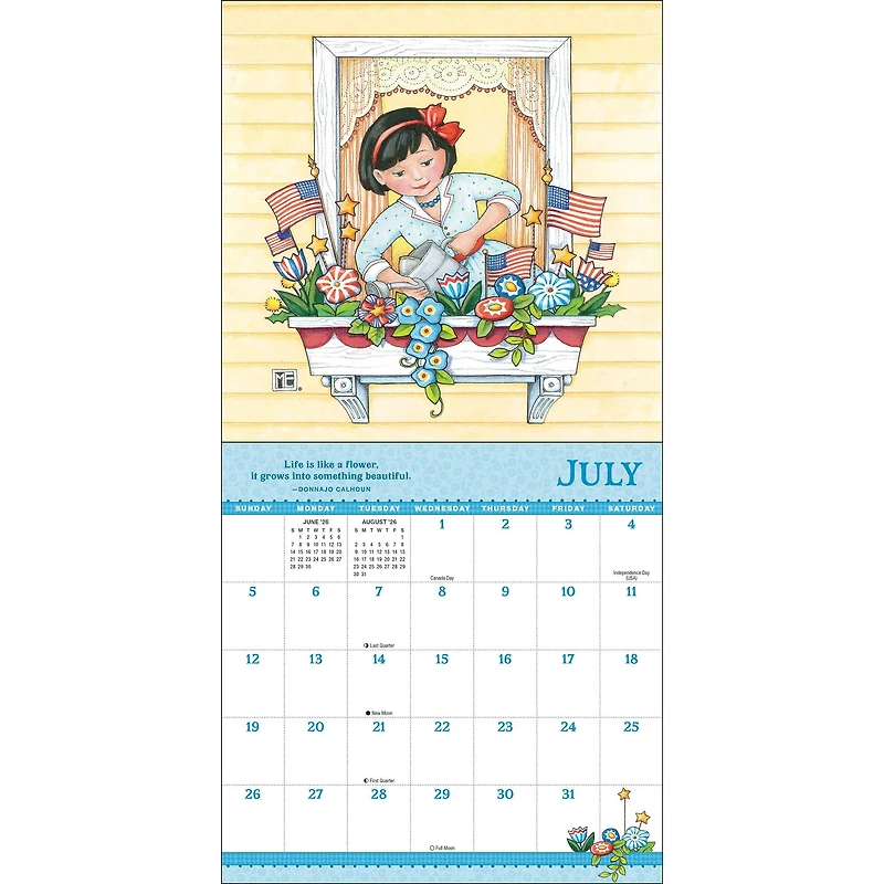 Mary Engelbreits Grow With The Flow 2026 Mini Calendar - Online Only