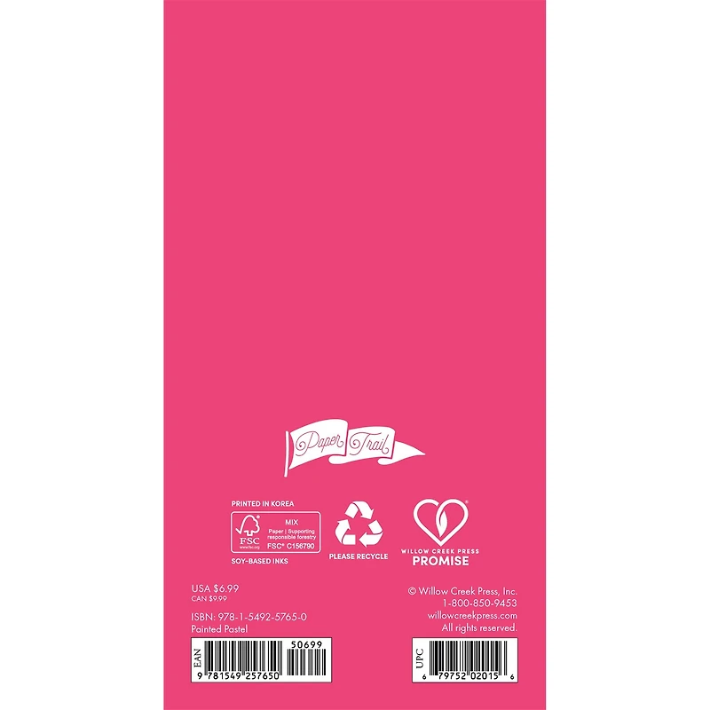Painted Pastel 2026 2 Yr Pocket Planner Calendar