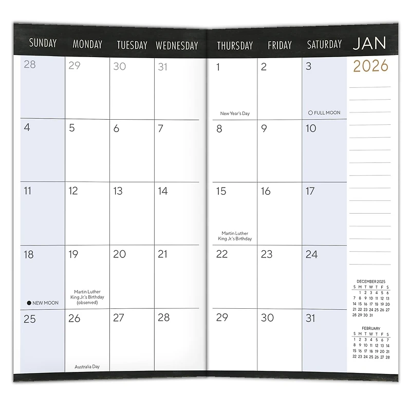 Words To Live By 2026 2 Yr Pocket Planner Calendar