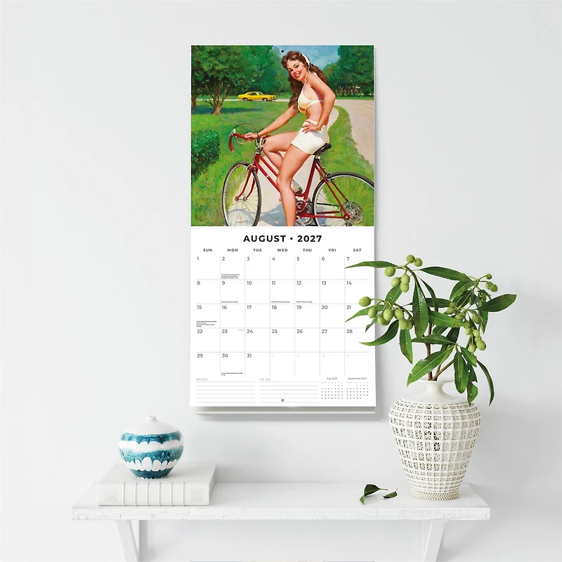 Retro Pin-ups 2027 Wall Calendar