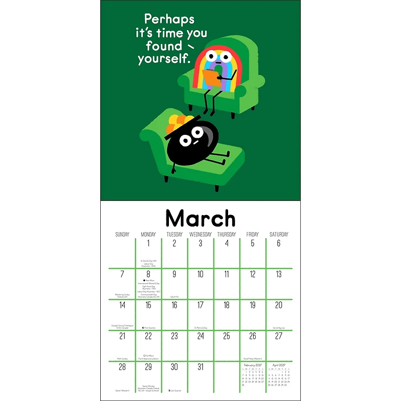 Art of David Olenick 2027 Wall Calendar - Online Only