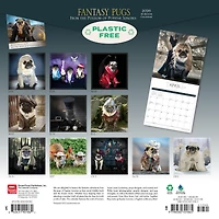 Fantasy Pugs 2026 Wall Calendar