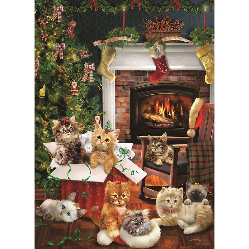 Christmas Kittens 500 Piece Puzzle