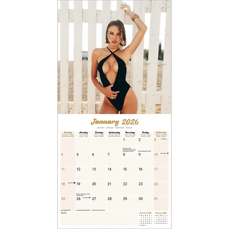 Girls 2026 Wall Calendar