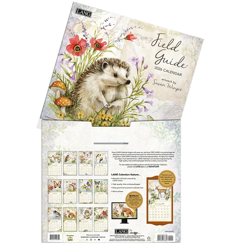 Field Guide 2026 Deluxe Wall Calendar