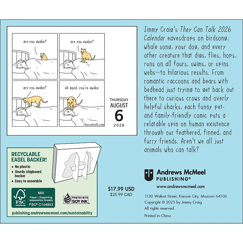 They Can Talk Comics 2026 Box Calendar