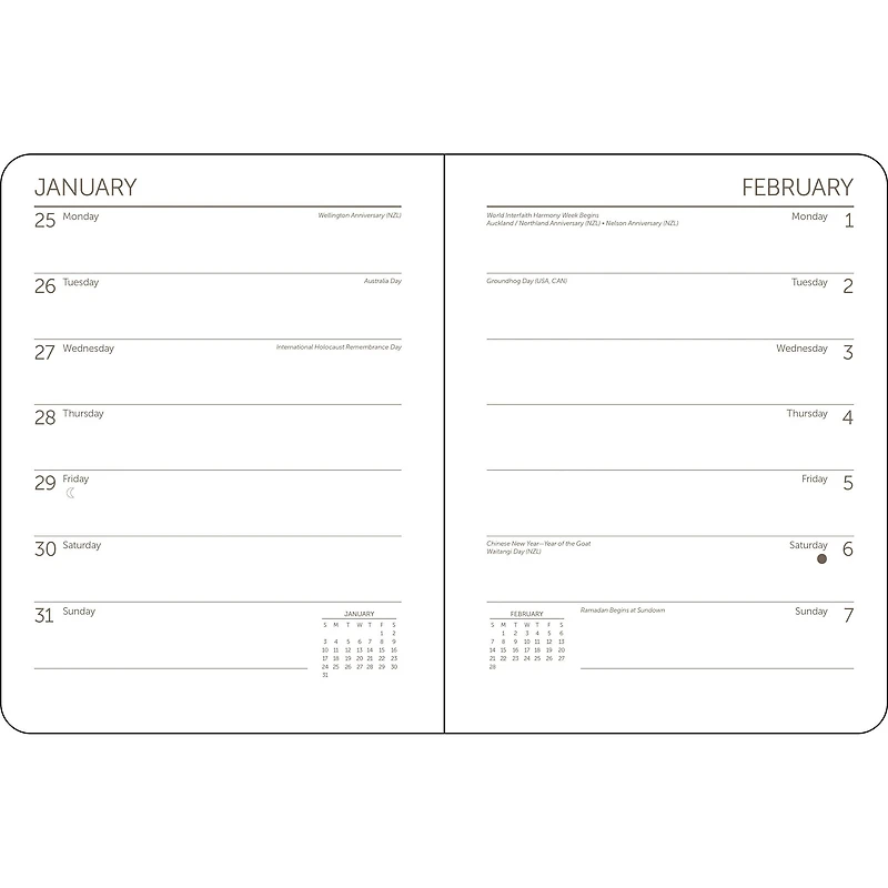 Monet 2027 Engagement Calendar