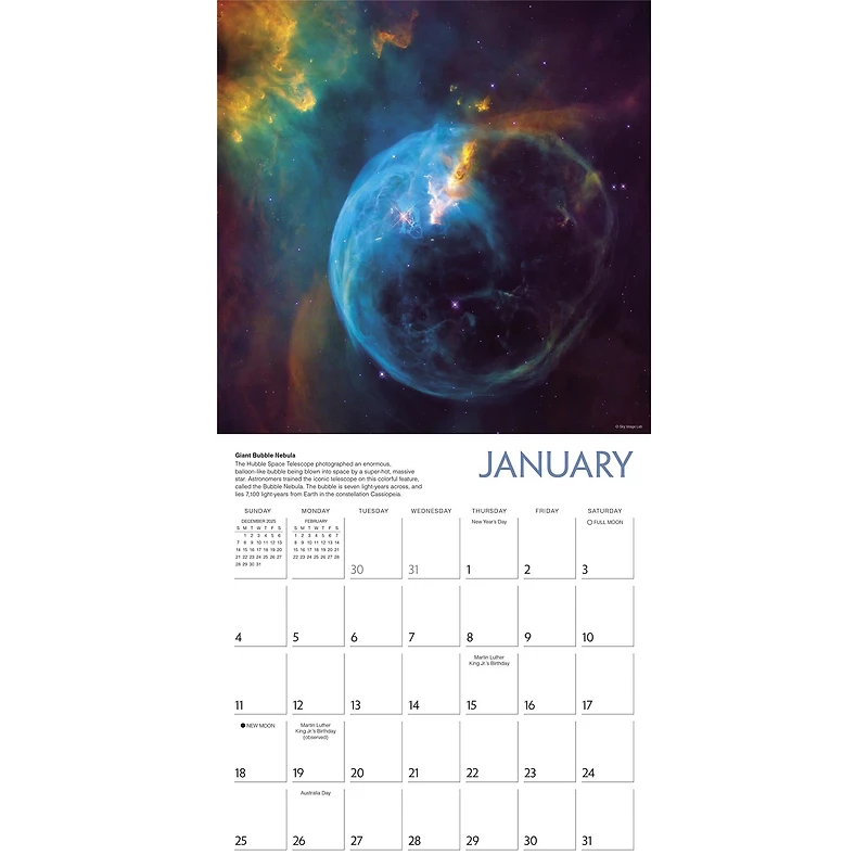 Destination Space 2026 Wall Calendar - Online Only