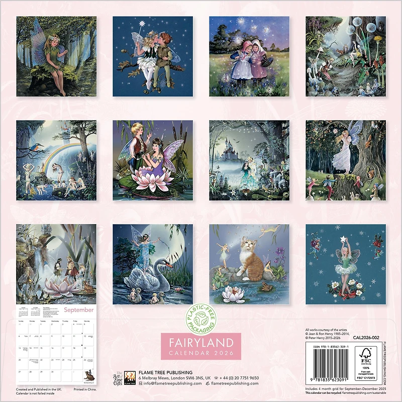 Fairyland By Jean & Ron Henry 2026 Wall Calendar