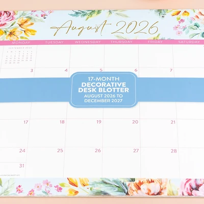 Bella Flora Decorative 2026-2027 Desk Calendar