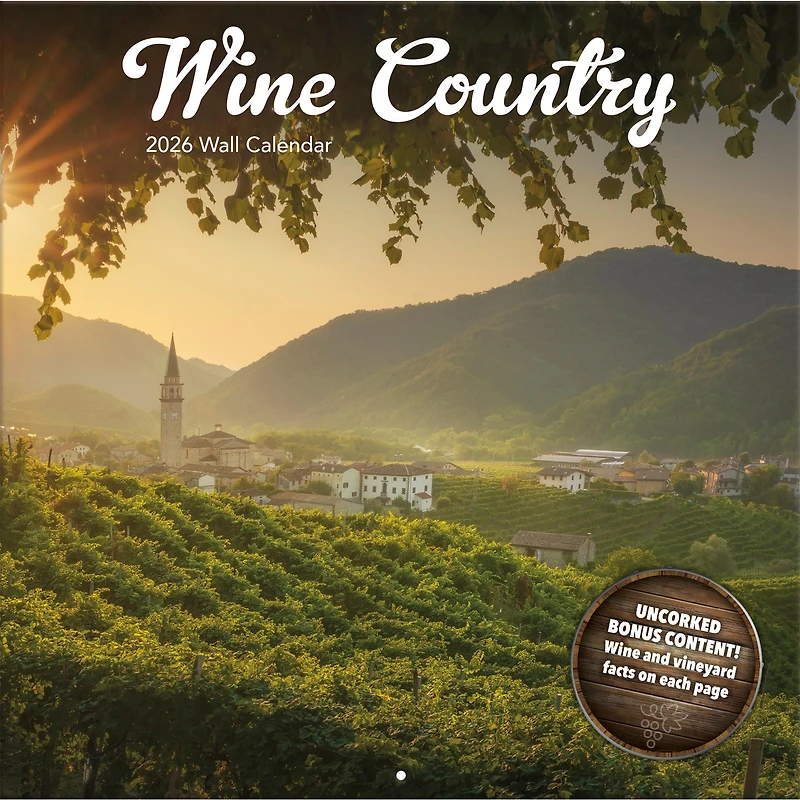 Wine Country 2026 Wall Calendar