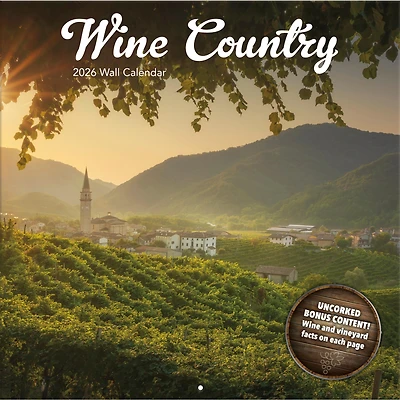 Wine Country 2026 Wall Calendar