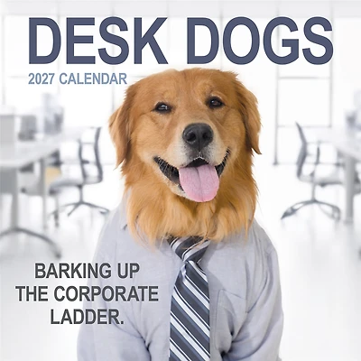 Desk Dogs 2027 Wall Calendar