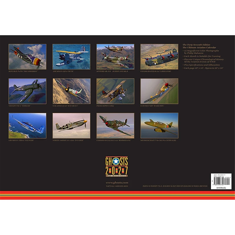 Ghosts a Time Remembered 2027 Wall Calendar