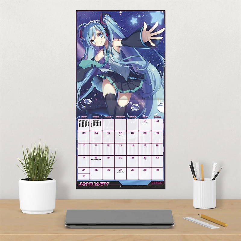 Hatsune Miku 2027 Wall Calendar