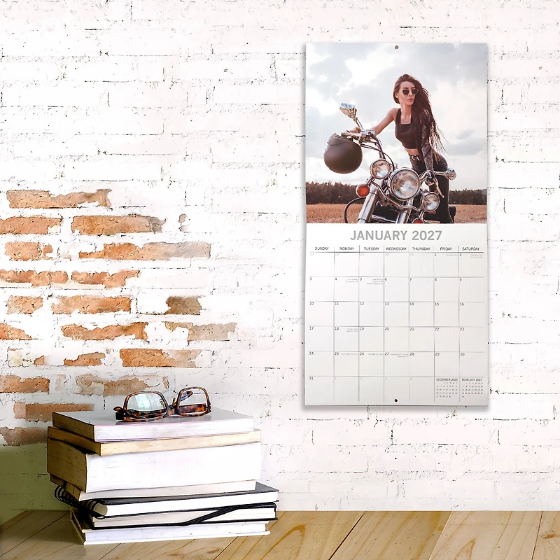 Biker Babes 2027 Wall Calendar