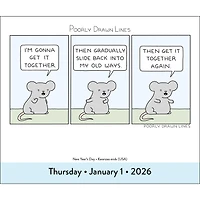 Poorly Drawn Lines 2026 Box Calendar - Online Only