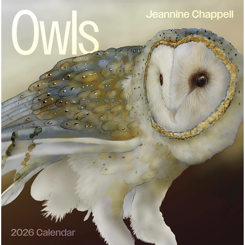 Owls Jeannine Chappell 2026 Wall Calendar