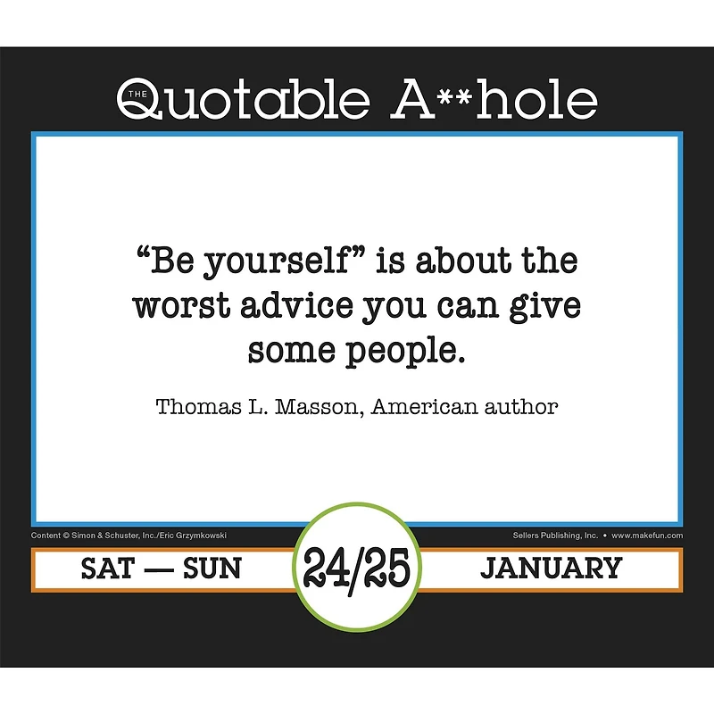 Quotable Ahole 2026 Box Calendar