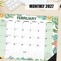 Succulents 2027 Small Desk Pad Calendar