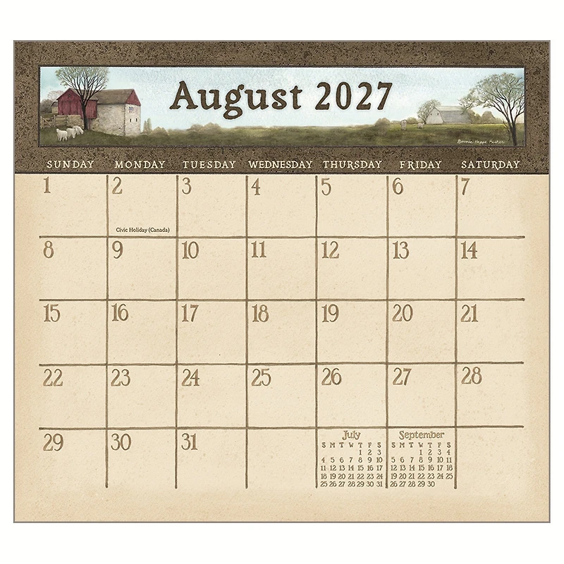 Country Path 2027 Wall Calendar