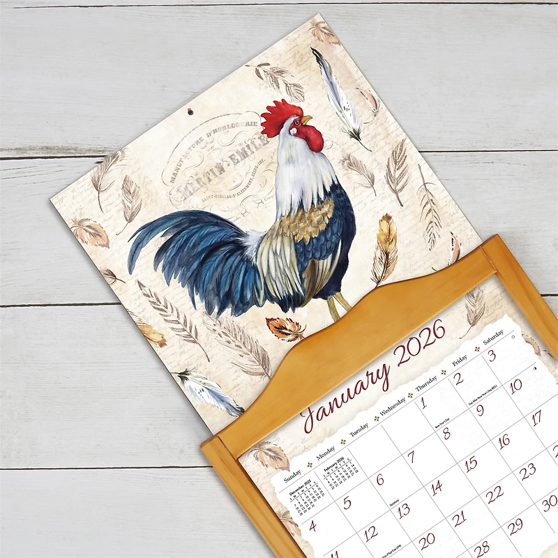Proud Rooster 2026 Special Edition Wall Calendar with Print