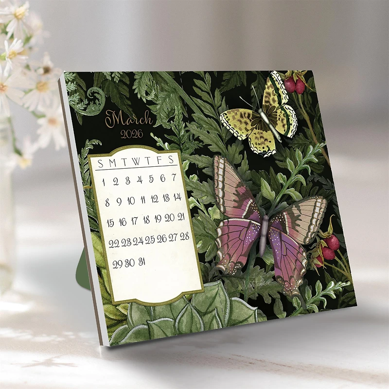 Midnight Garden Postcard 2026 Easel Calendar - Online Only
