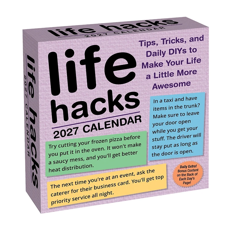 Life Hacks 2027 Box Calendar