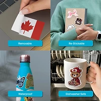 Cool Canadian Bear w Maple Syrup Vinyl Sticker
