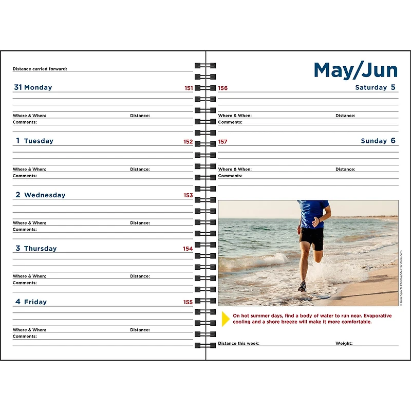 Complete Runner's Log 2027 Engagement Calendar
