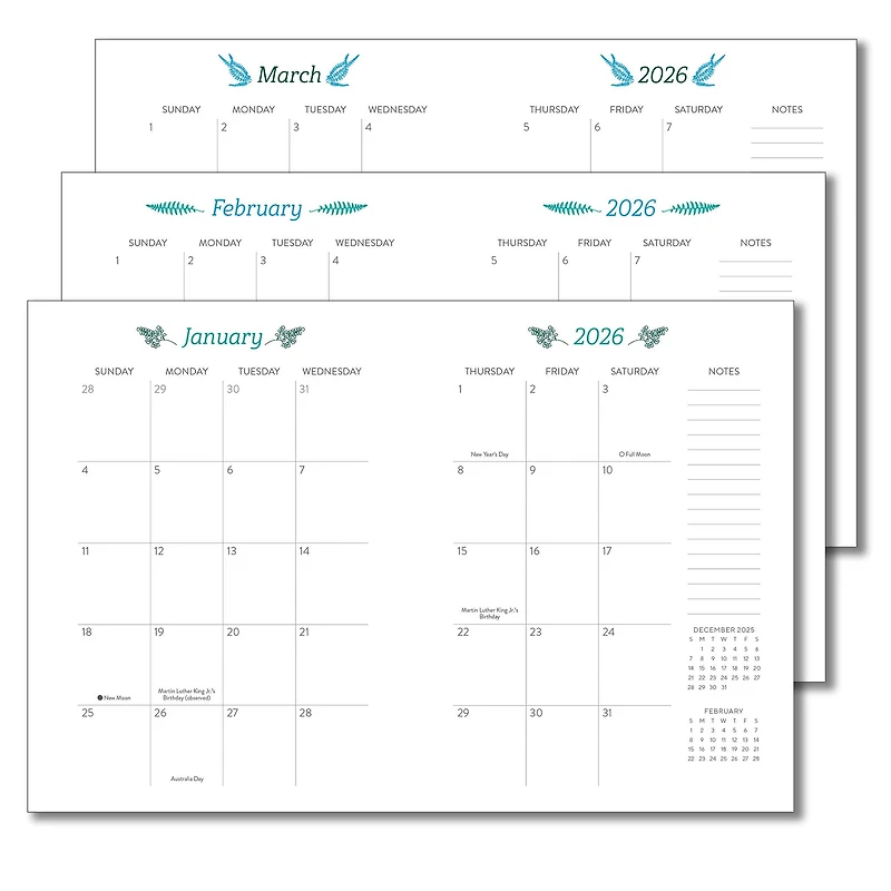 Greenery 2025-2026 Weekly Engagement Calendar