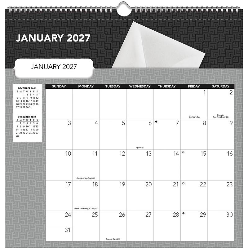 Office File-It 2027 Wall Calendar
