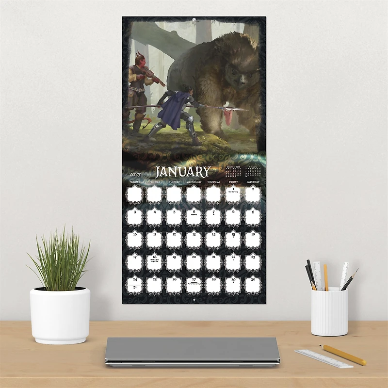 Dungeons and Dragons Classic 2027 Wall Calendar - Online Only