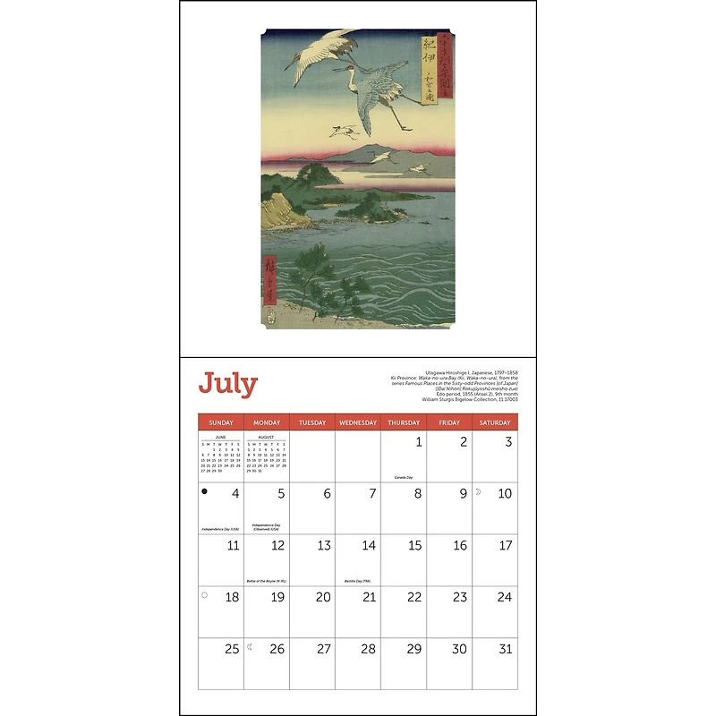 Japanese Woodblocks MFA Boston 2027 Mini Calendar