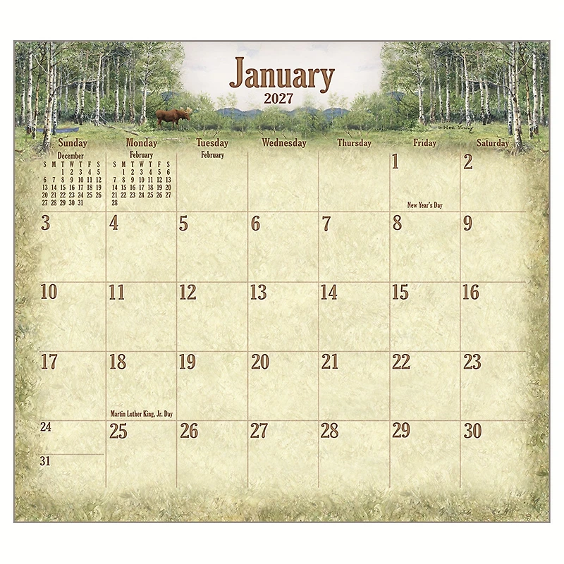 Woodland 2027 Wall Calendar