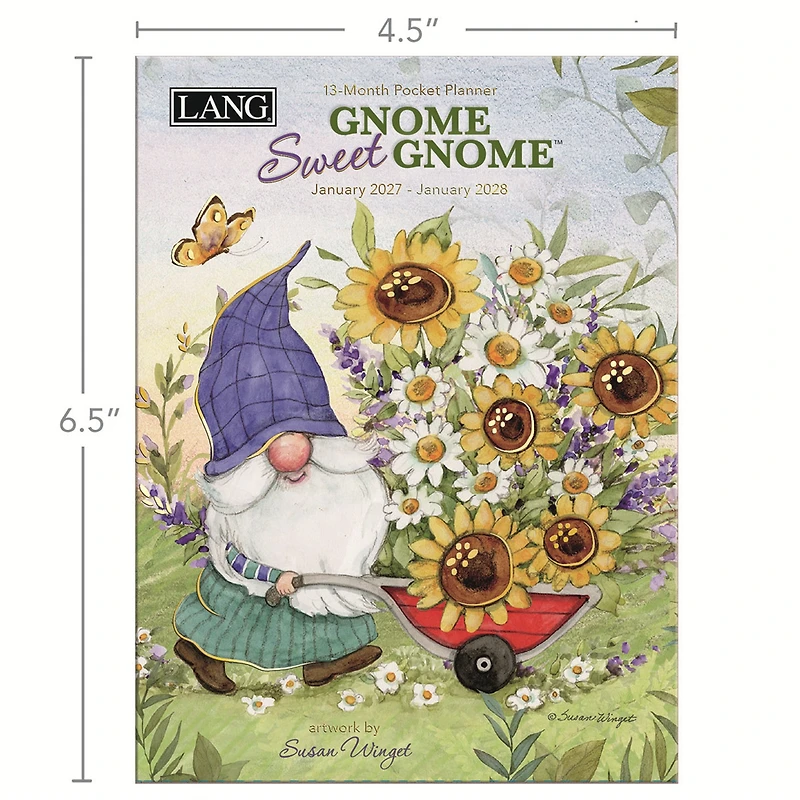 Gnome Sweet Gnome 2027 Monthly Pocket Planner