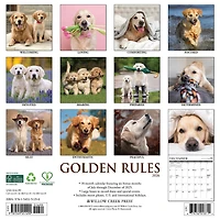 Golden Rules 2026 Wall Calendar