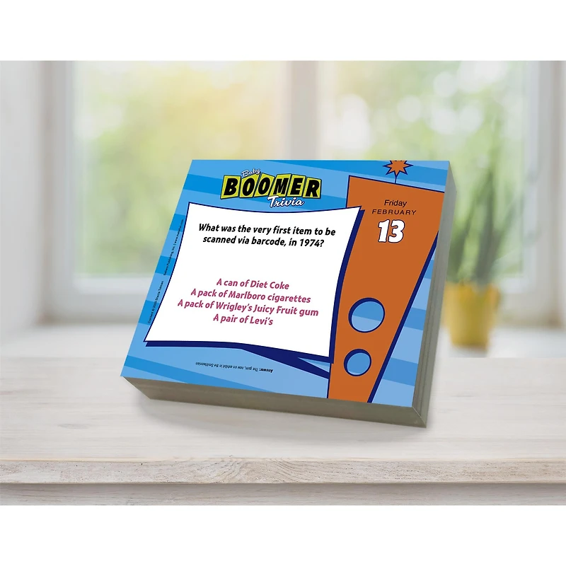 Baby Boomer Trivia 2026 Box Calendar - Online Only